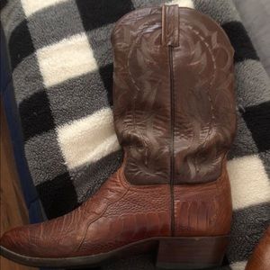 Luchese ostrich skin boots